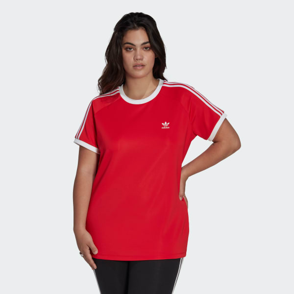 Playera roja top adidas mujer