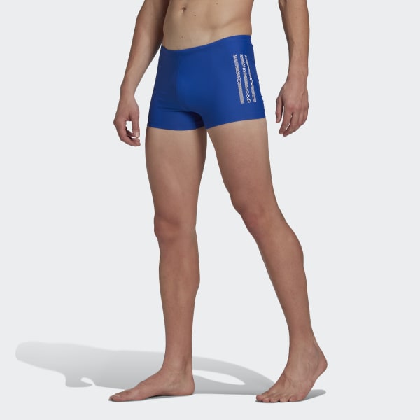 Blu Boxer da nuoto Mid 3-Stripes VB726