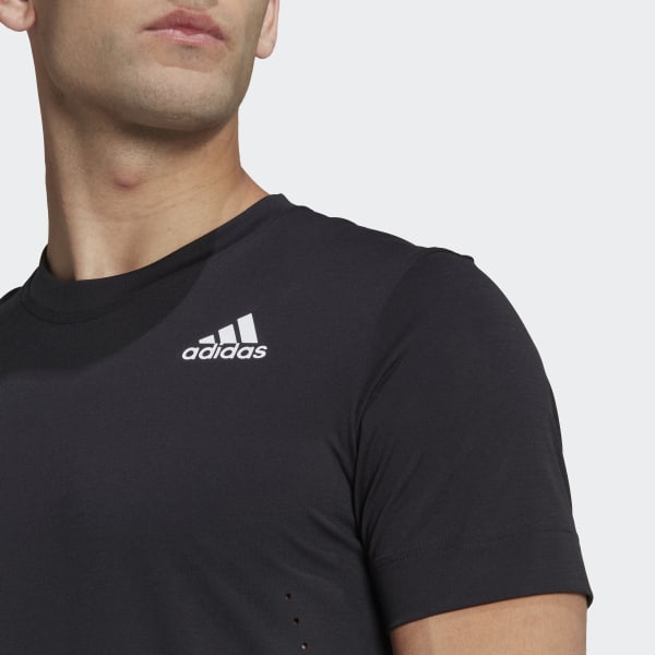 adidas New York Boy's Tennis T-Shirt - Black