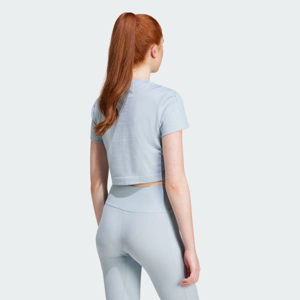 Μπλε ALL SZN 3-Stripes Slim Tee