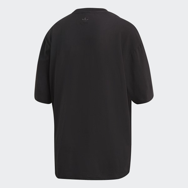 Czerń Adicolor 3D Trefoil Tee