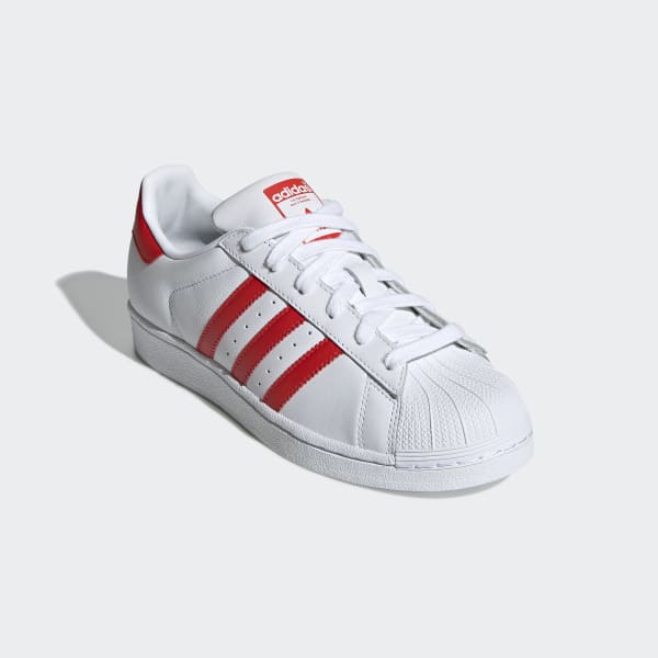 adidas superstar blanco con rojo