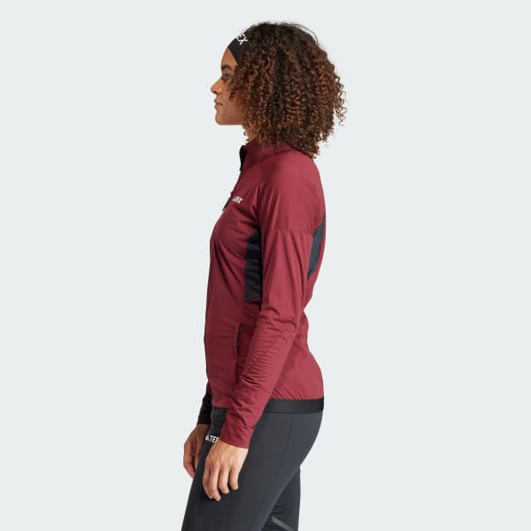 Burgundy Terrex Xperior Cross Country Ski Soft Shell Jacket