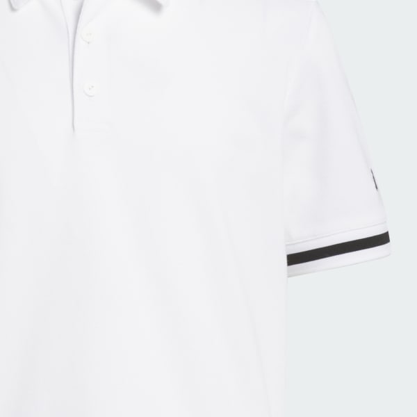 White Piqué Club Polo Shirt Kids