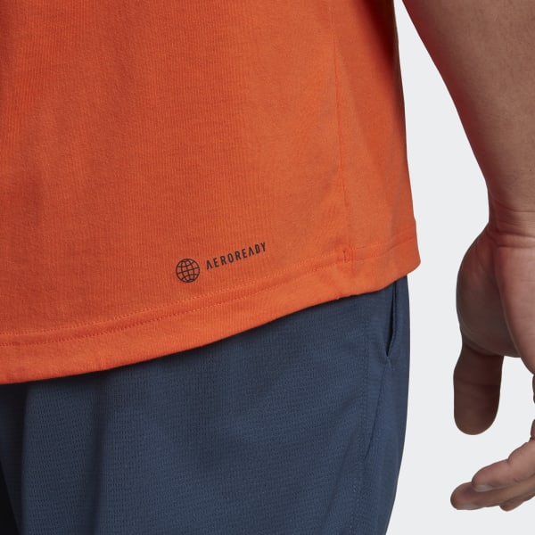 oranzová Tričko Designed to Move Logo Q3690