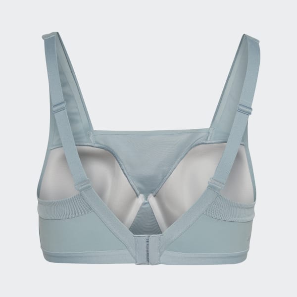 Grey TLRD Impact Luxe Training High-Support Bra (Plus Size) TX797