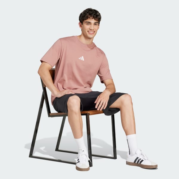 Negro Shorts Essentials Logo Grande French Terry