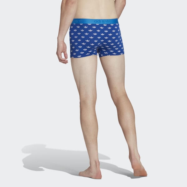 Niebieski Comfort Flex Cotton Print Trunks 3 Pack HPN24