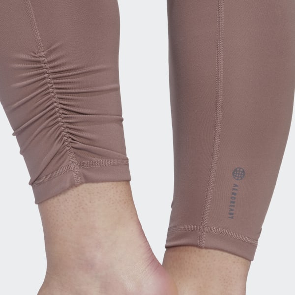 Violet Tight 7/8 Yoga Studio Gathered (Grandes tailles) SH529