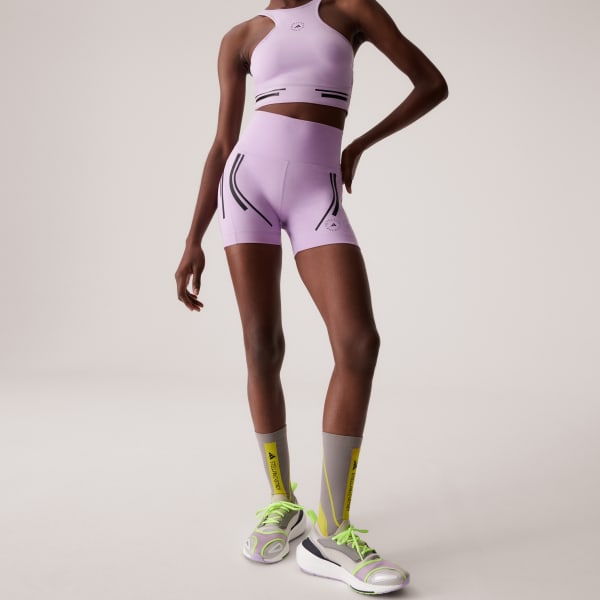 adidas by Stella McCartney TruePace Cycling Shorts - Purple | Free 