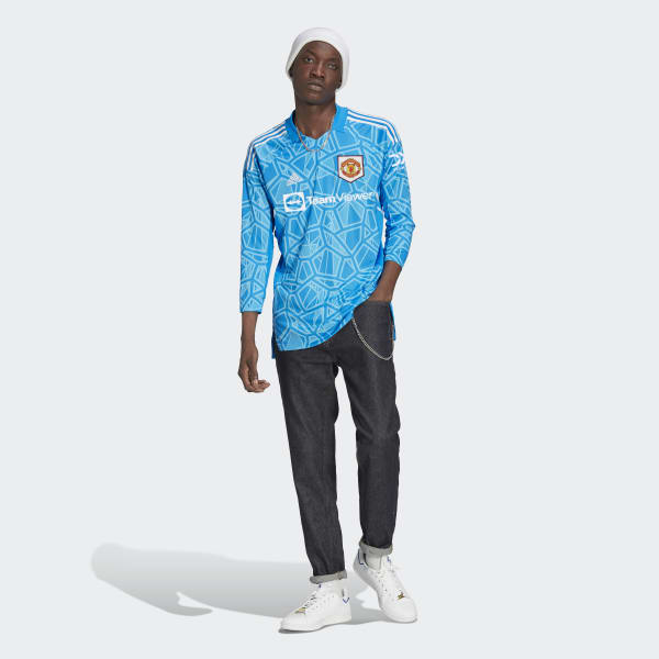 Niebieski Manchester United 22/23 Home Goalkeeper Jersey