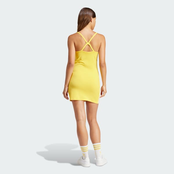Yellow Adicolor 3-Stripes Mini Dress