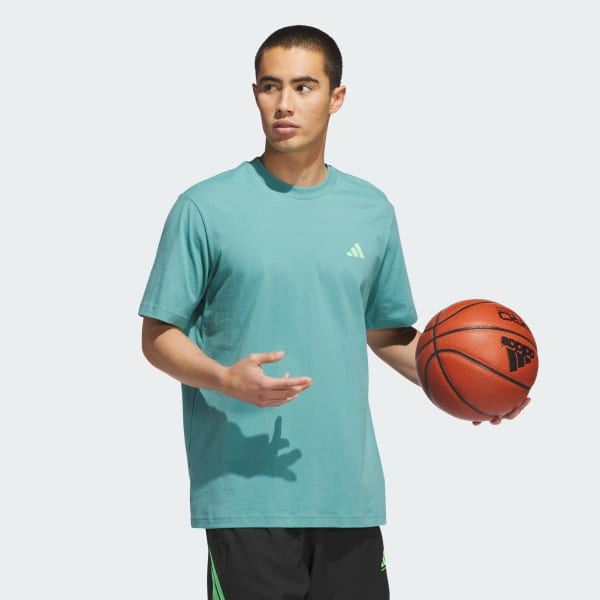 Turquesa Camiseta estampada adidas Basketball