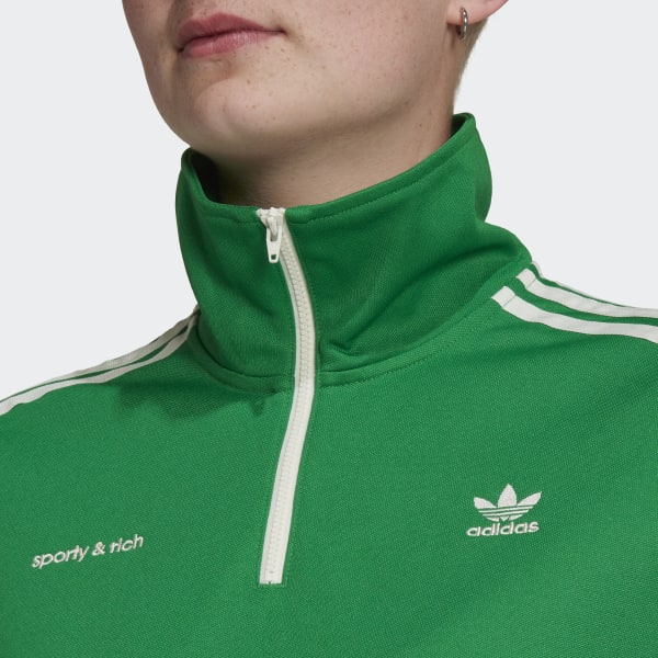 zelená Tepláková bunda Sporty & Rich Half-Zip DMO13