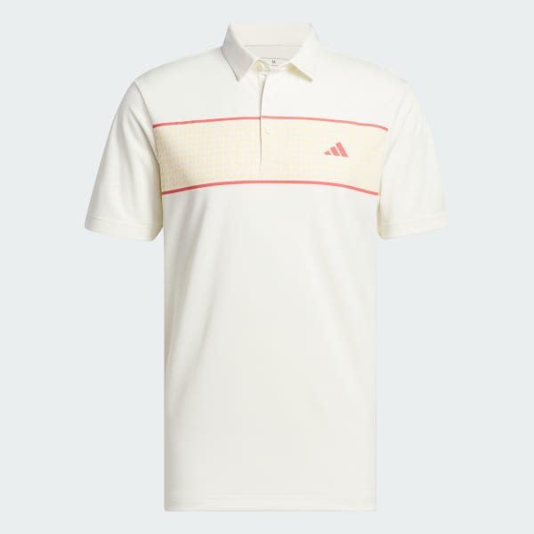 Beige Chest Stripe Polo Shirt
