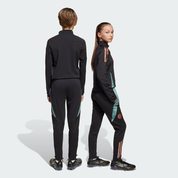 Black FC Bayern Tiro 24 Training Pants Kids