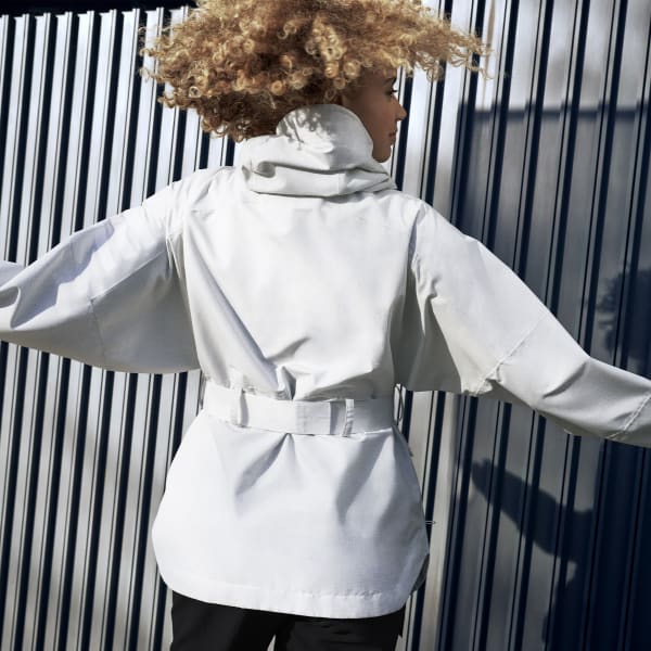 adidas TERREX XPLORIC RAIN.RDY CITY JACKET - White | Free Shipping