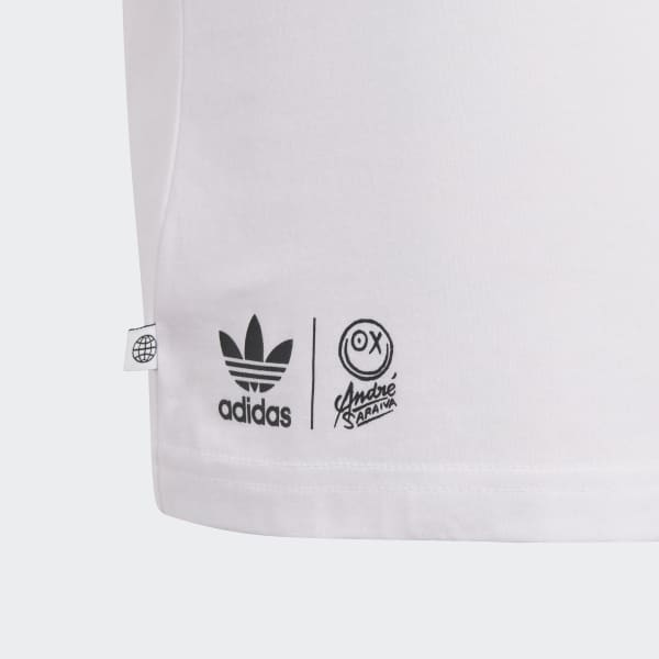 Bialy adidas Originals x André Saraiva Tee