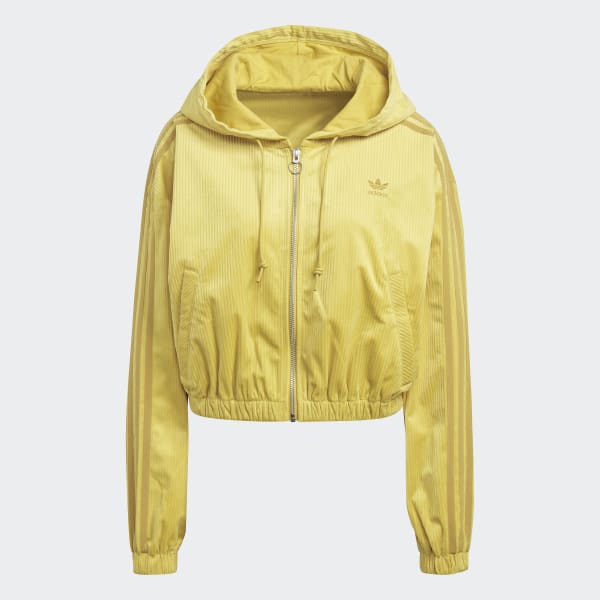 adidas Hooded Track Top - Yellow 