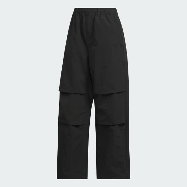 ブラック 軽パン 軽撥水パラシュートパンツ