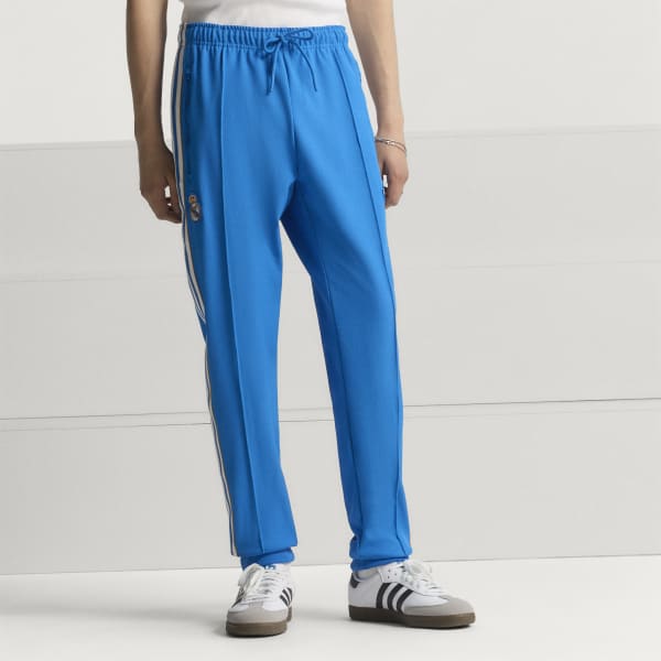 adidas Real Madrid Terrace Icons Track Pants - Blue | Free