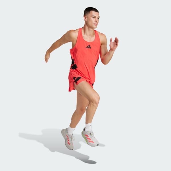 Red Adizero Road to Records Singlet