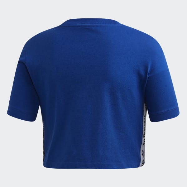 adidas tape crop t shirt