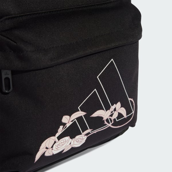 Schwarz Classic Flower Rucksack
