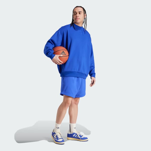 adidas Basketball Crew Sweatshirt - Blue | adidas UK