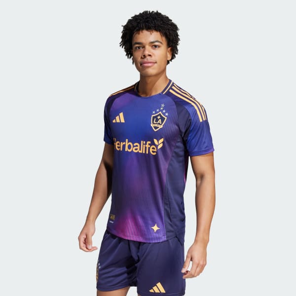 adidas LA Galaxy 25/26 Away Authentic Jersey - Blue | Free
