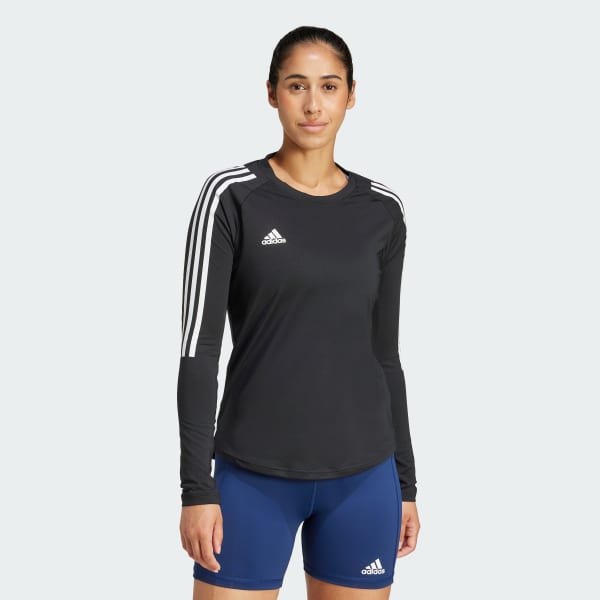 adidas Women's Volleyball HILO Long Sleeve Jersey - Black adidas US