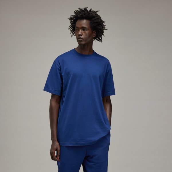 Blue Y-3 Graphic Short Sleeve Tee
