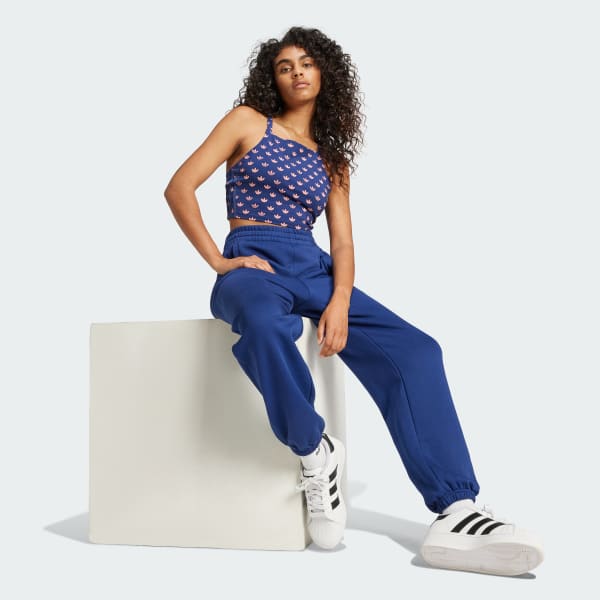 Μπλε Essentials Fleece Loose Joggers