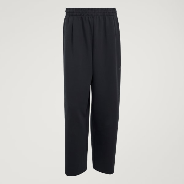Black Soft Lux Straight Leg Pants