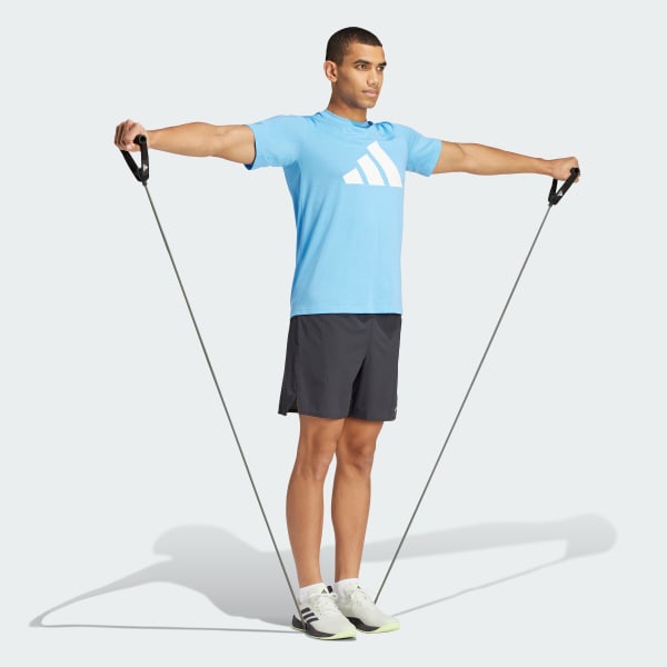 modrá Športové tričko s logom Train Essentials Feelready