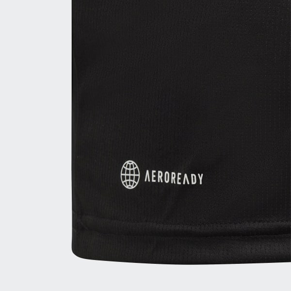 Negro Playera Train Essentials AEROREADY 3 Franjas Ajuste Clásico