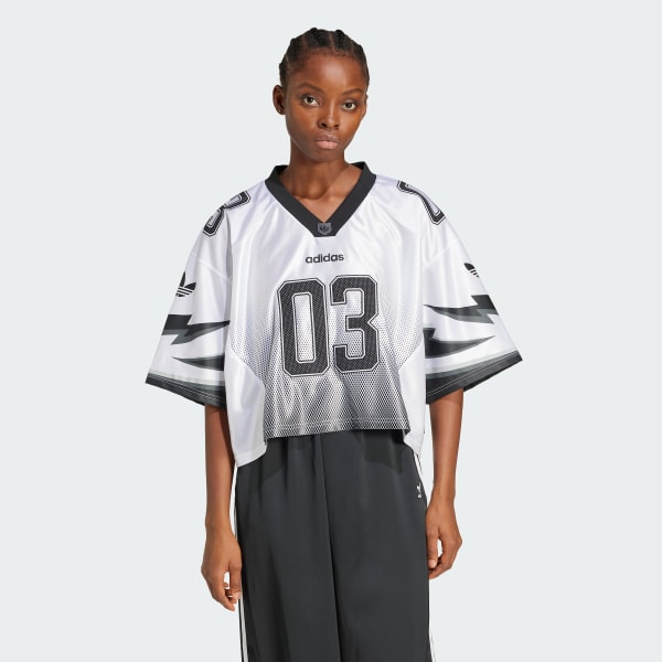 White Adilenium Season 3 Short Sleeve Graphics Jersey