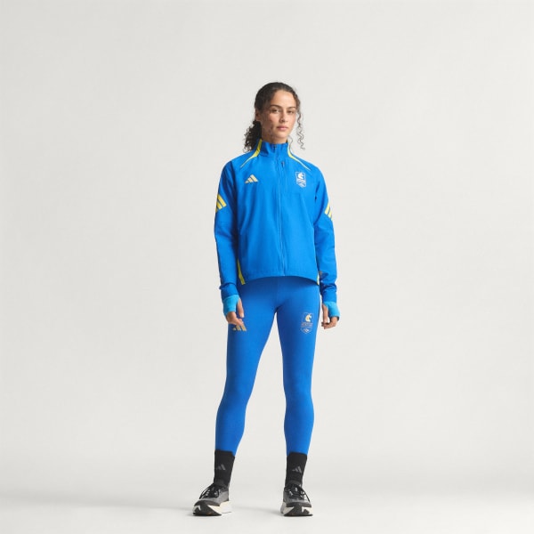 adidas Boston Marathon 2026 Celebration Jacket - Blue | Free