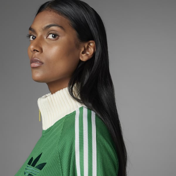 adidas Originals 'adicolor 70s' blouson track top in green