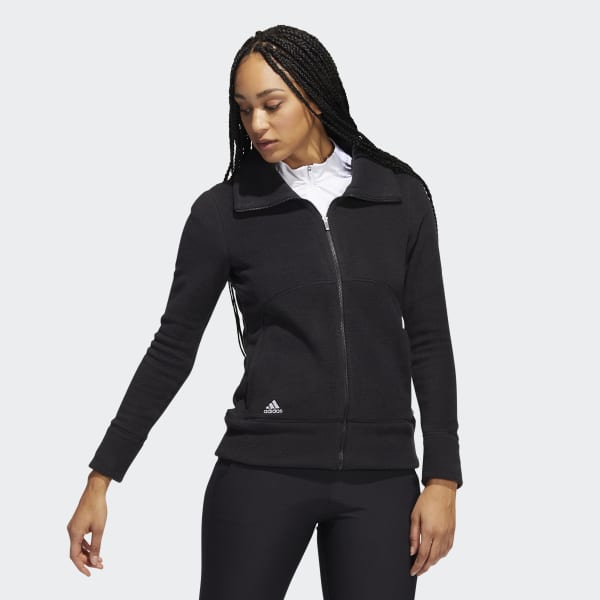 Preto Casaco em Fleece Polar KO130