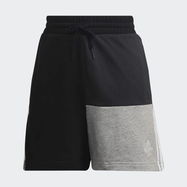 cerná Šortky Essentials 3-Stripes Colorblock Oversize CD282