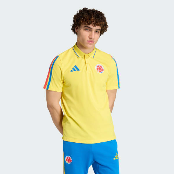 Amarillo Camiseta polo con ADN de Colombia