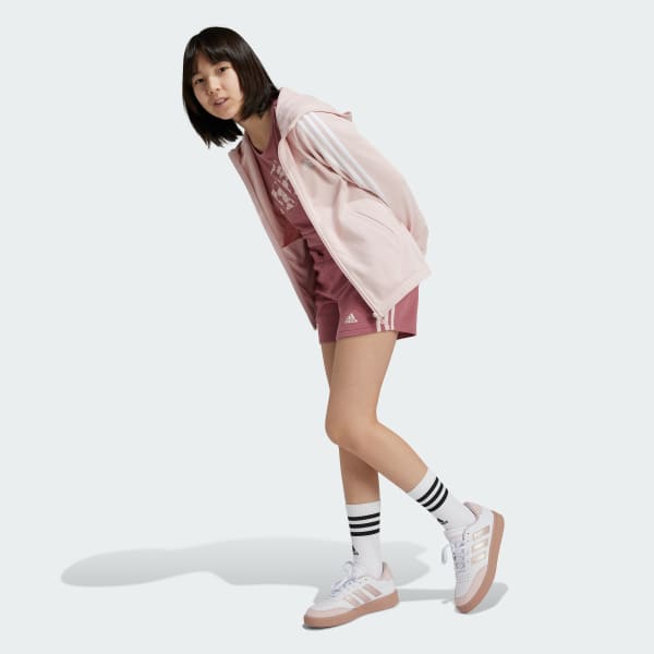 สีชมพู กางเกงขาสั้น Essentials 3-Stripes