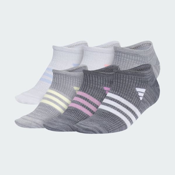 Adidas Superlite 3.0 6 Pack No Show Socks Kids Blue Spark M Training Socks