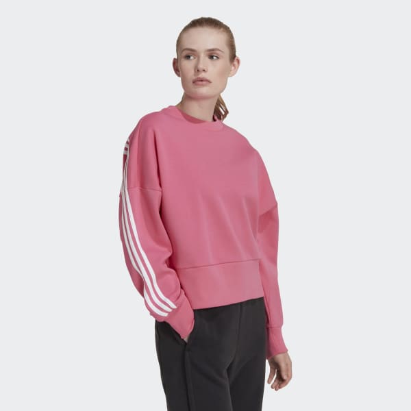 Roze adidas Sportswear Future Icons 3-Stripes Sweatshirt LOR06