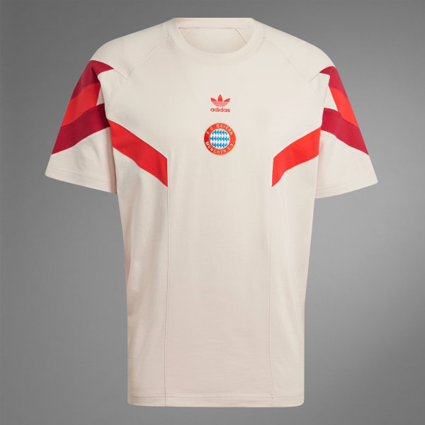 adidas FC Bayern Originals T Shirt Beige adidas UK