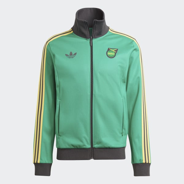 adidas Jamaica Beckenbauer Track Top - Green | Free Shipping with