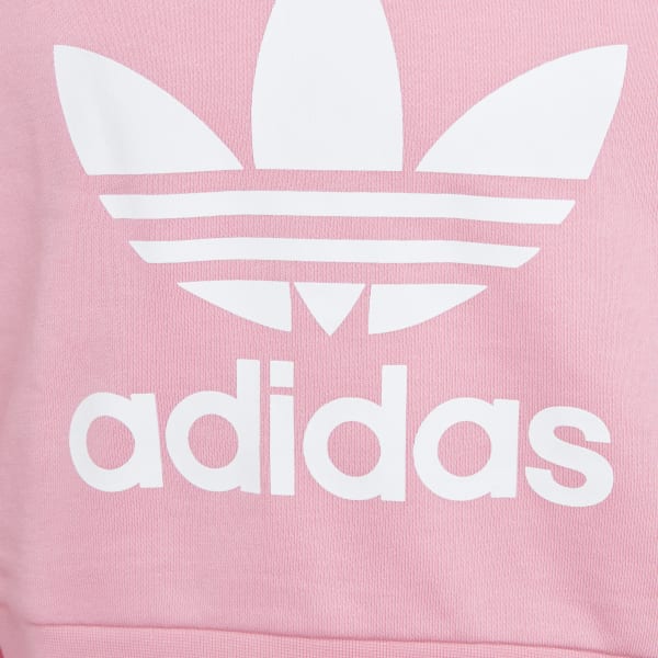 Roze Adicolor Cropped Hoodie