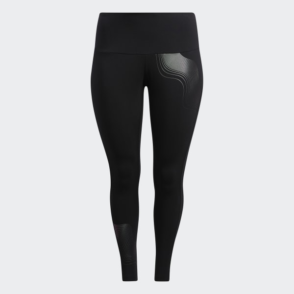 Black Holiday Graphic Tights (Plus Size) KOR05