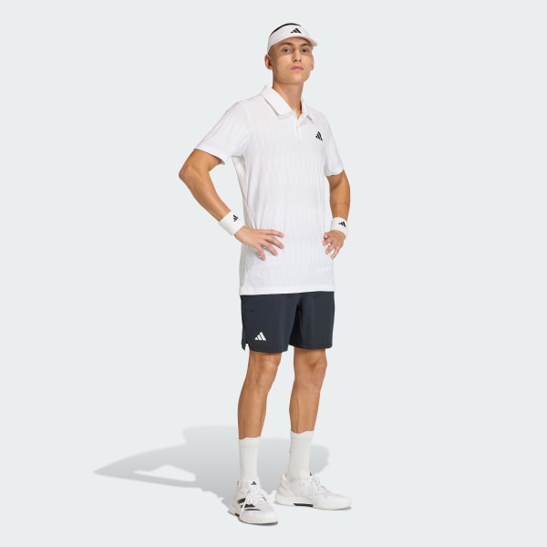Bianco POLO TENNIS CLIMACOOL+ AIRCHILL FREELIFT